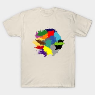 Colorful Brush Mess T-Shirt